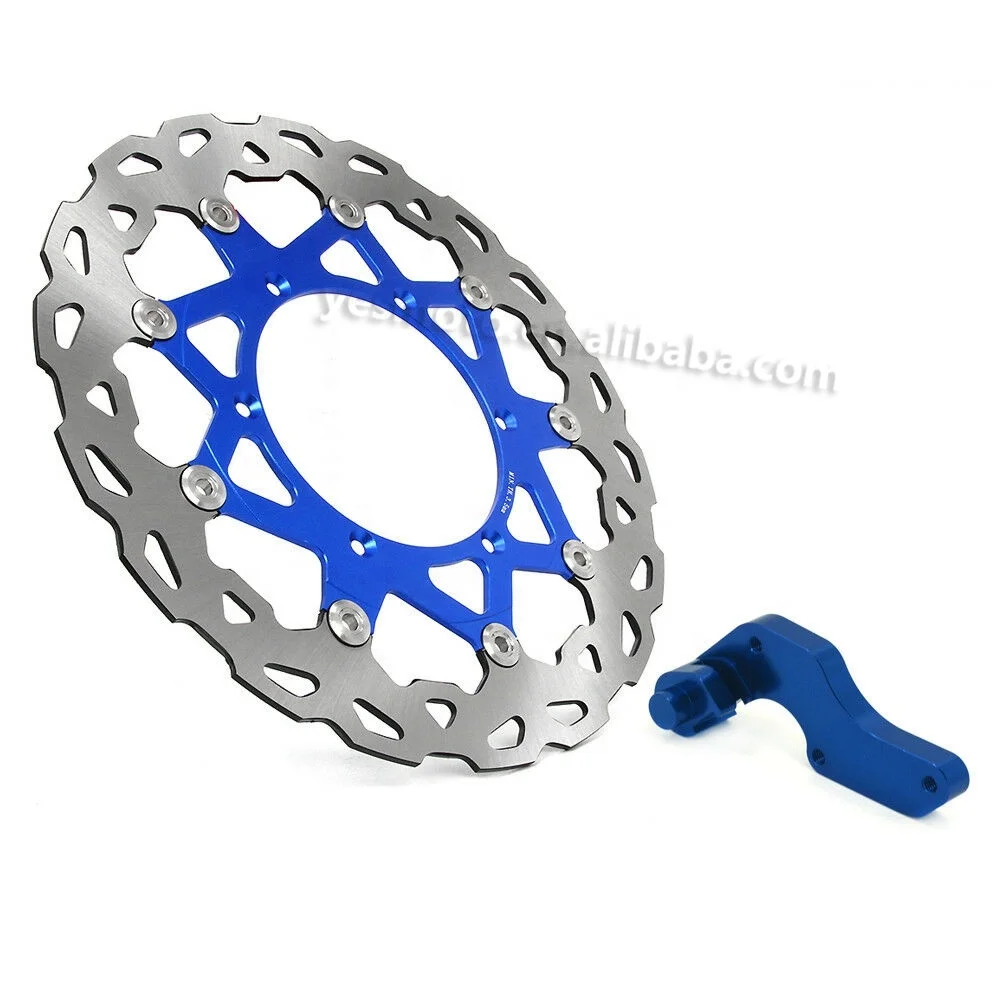 Мотоцикл передний плавающий тормозной диск ротор и кронштейн для YAMAHA YZ 125 98-07 WR 125 98-07 WR 250 98-07