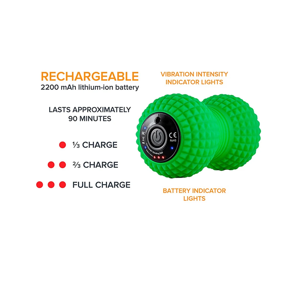 Electric Washable Vibrating Physical Therapy Massage Ball Silicone Soft Roller Vibrate Massage Ball Electric Washable Vibrating Physical Therapy Massage Ball Silicone Soft Roller Vibrate Massage Ball