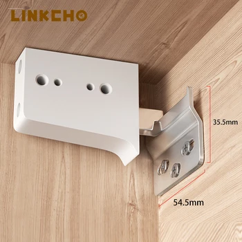 Kitchen Hardware Cabinet Hanging Brackets Hanger Plastic for Furniture Hanging Code Cover Easy Installation
