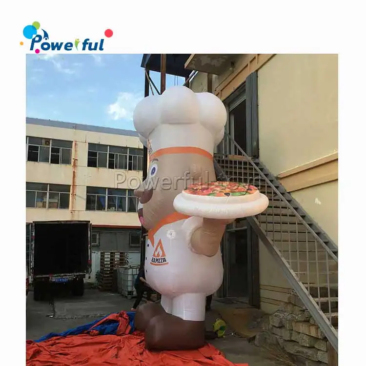 Customized Inflatable Pizza Chef Cooking Man Model