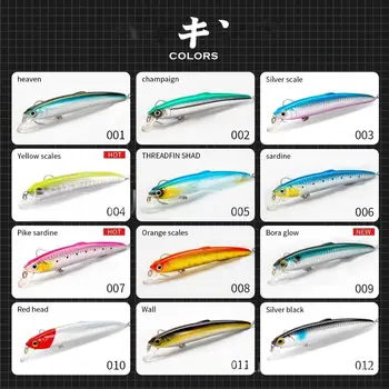 CHEERY Sale Stainless Steel Hard Baits Long-Casting Floating Minnows VMC Hooks Twitch-and-Pause Action Multiple Colors – Minnow – view 5