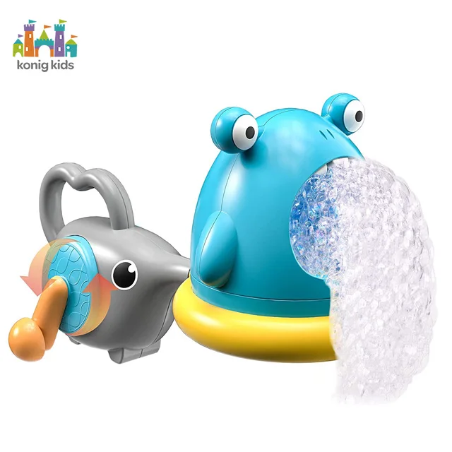 Konig Kids Juguete Shark&elephant Bubble Blower Bathtub Toys Bubble