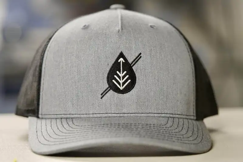 Otto Two Tone Trucker Cap - Black/White Polyester Foam Front Mesh Back Adjustable
