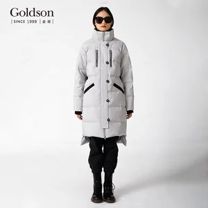 Women's Winter Fur Hooded Long down Puffer Jacket New Fashion Waterproof Design