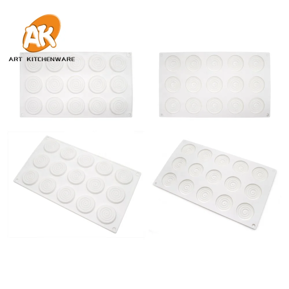 5 Stampini Per Torta In Silicone A Forma Di Pizzo, Tappetini Per Decorazioni Con 2 Raschietti, Stampi Per Fondente, Cioccolato E Biscotti, Resistenti Al Calore Fino A 230°C - 4