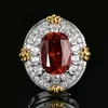 Red corundum ring-Open Size