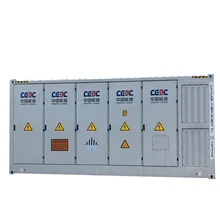China wholesale solar home industrial comercial 20FT containerized energy storage system integrated BESS GWh level battery bank