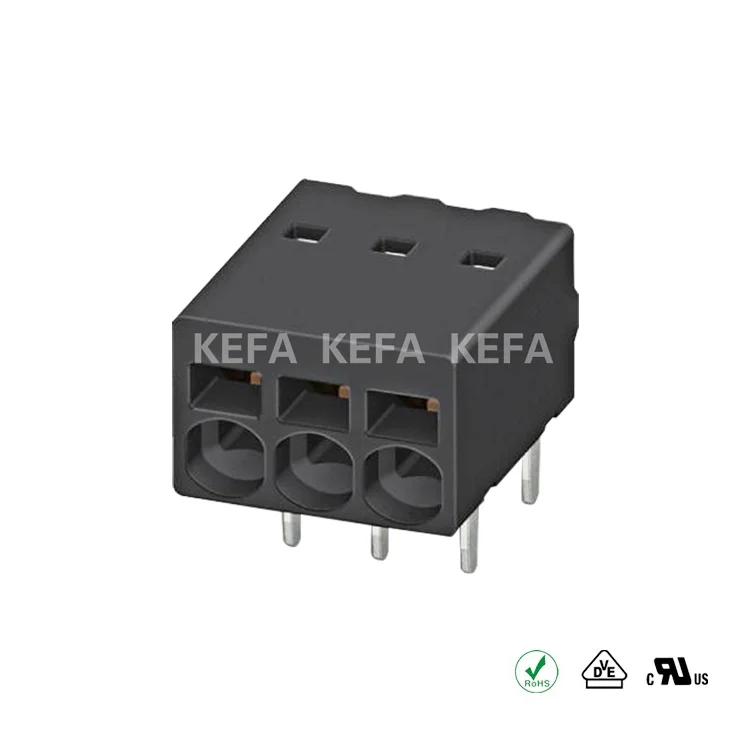 KEFA KF2025AR-2.5 150V 6A 2.5mm SMT PA66 コネクタブロック（端子台）