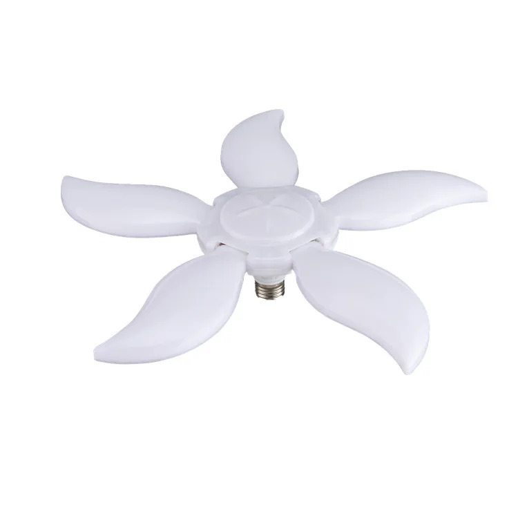 mango Shape Led E27 Fan Bulb Light Foldable Fan Blade Ceiling Bulb Led Light Folded Led Foldable Fan Blade Led Light Bulb 45w