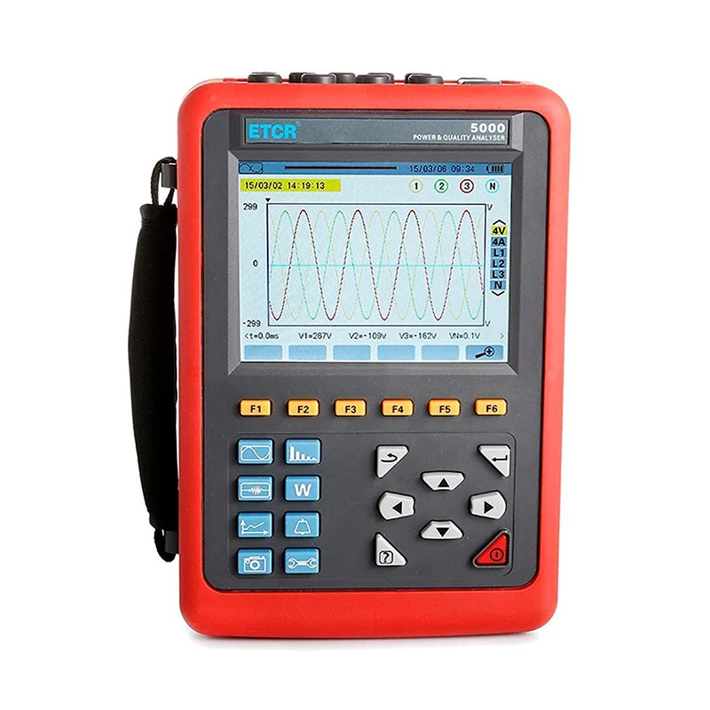 ETCR5000 Digital 3 Phase Power Analyzer Tester with the Power Quality Analyzer Power Monitor