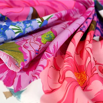 Low Minimum Printed Crepe de Chine Dress Fabric Wholesale Silk Crepe Georgette Fabric Washed Silk Fabric