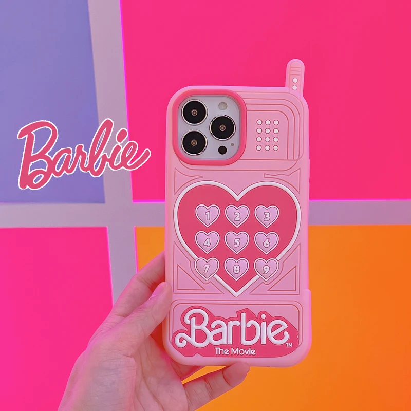 2023 New Design 3D Barbie Silicone Phone Case For For i11 i12 i13 i14 i15 Phone Accessories