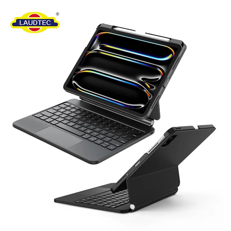 F93A Plug and Go Magic Keyboard with 45W PD direct charging for Ipad Air 4/5/6/7/8,Precision touchpad,Support Native Gestures