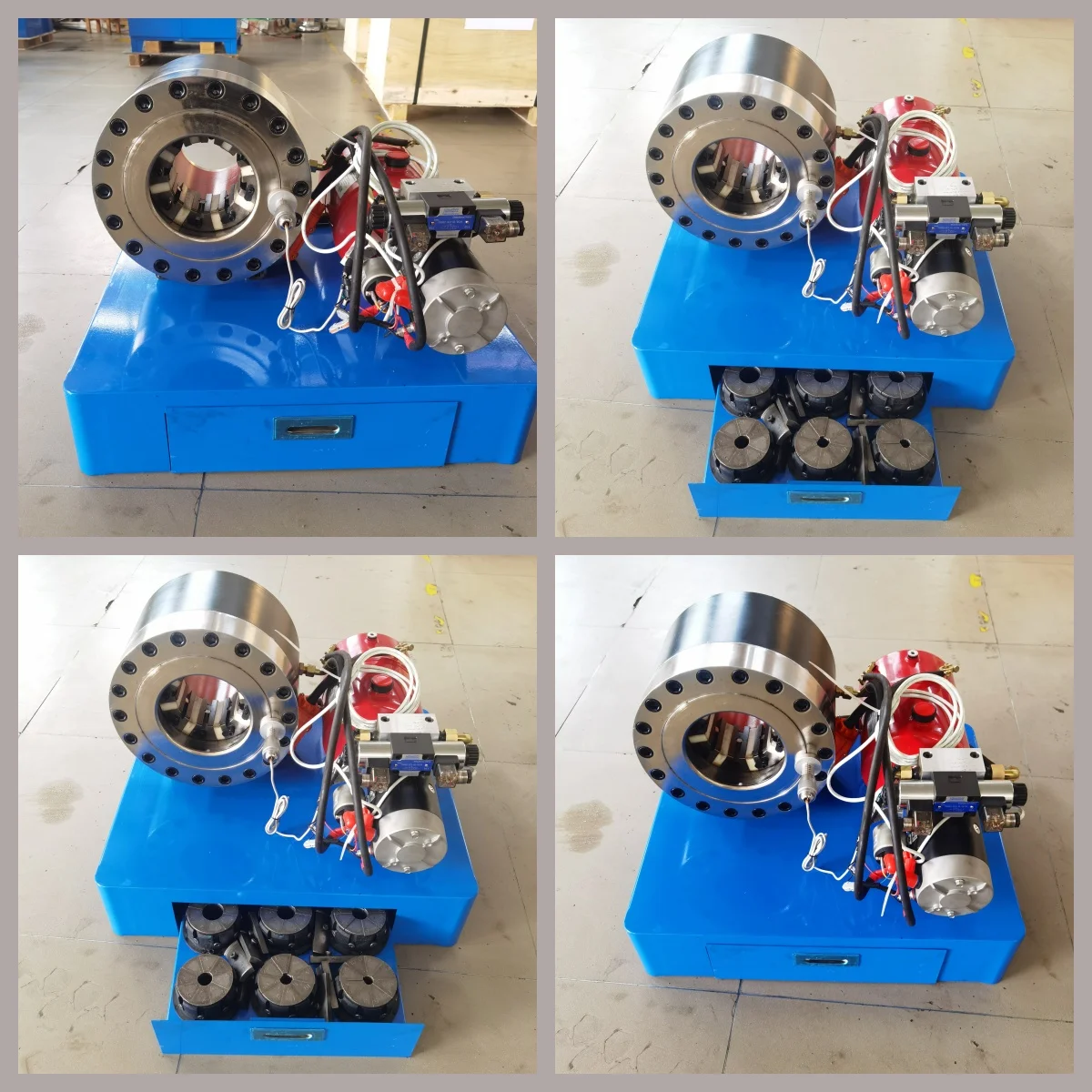 Hot Sale Battery Power 12V 24V 1/8&quote;-2&quote; 4SP With Quick Change Tool High Efficiency Hose Crimping Machine