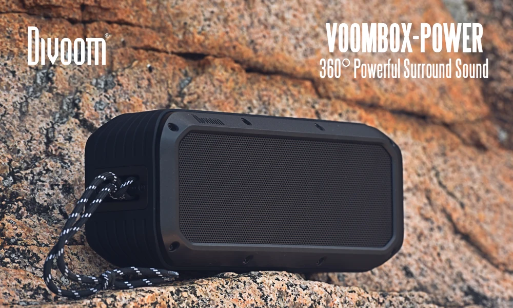 Divoom Voombox Power Portable Bluetooth Speaker Wireless Speaker TWS 30w Heavy bass NFC 10m with 6000 mAh and IPX5 Waterproof - ANKUX.COM