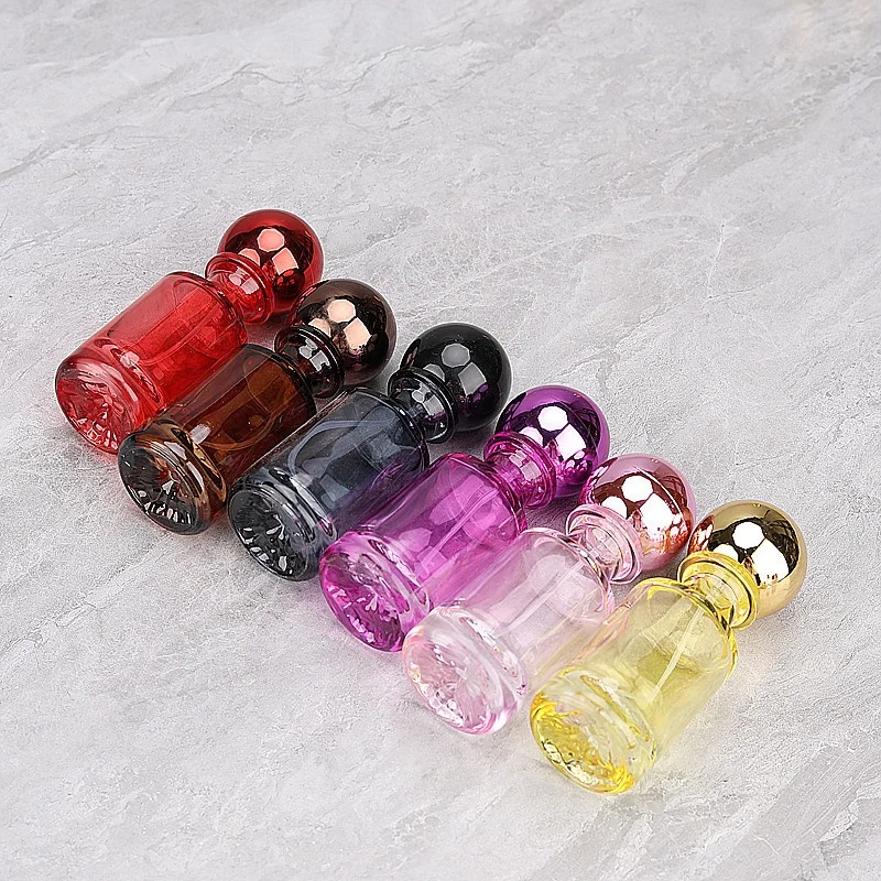 In Stock 30ml Round Perfume Bottles Iridescent Perfume Spray Bottle