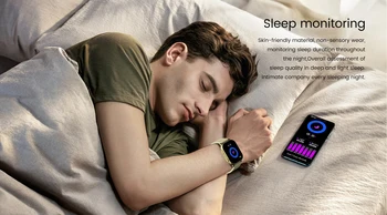 Alternative view of VALDUS AMOLED 2.04 Inch Colorful Screen PPG ECG IP67 Smart Watch 123 Sport Modes Heart Rate Blood Oxygen Blood Pressure ZL94