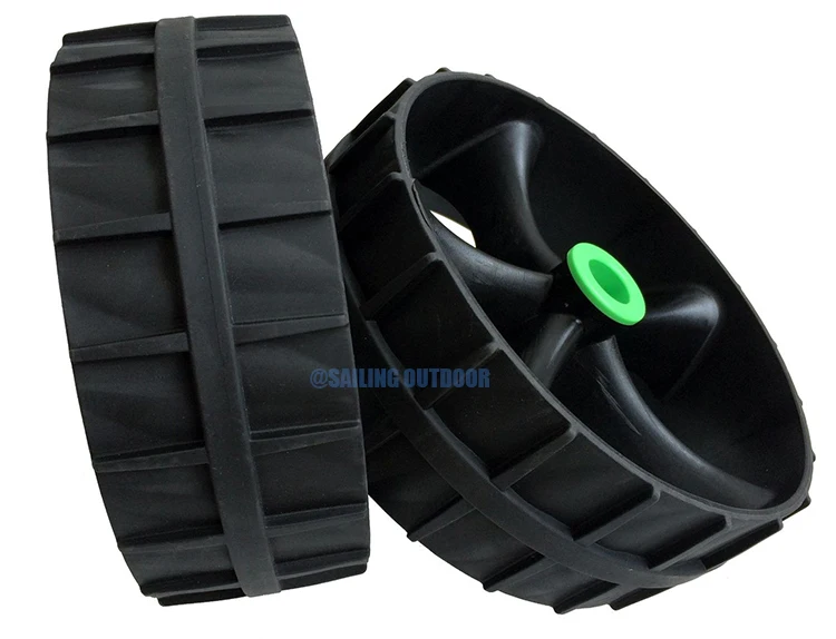 Sailing Outdoor 10" Tpe Rubber Sand Wheels For Beach Cart With Kayak