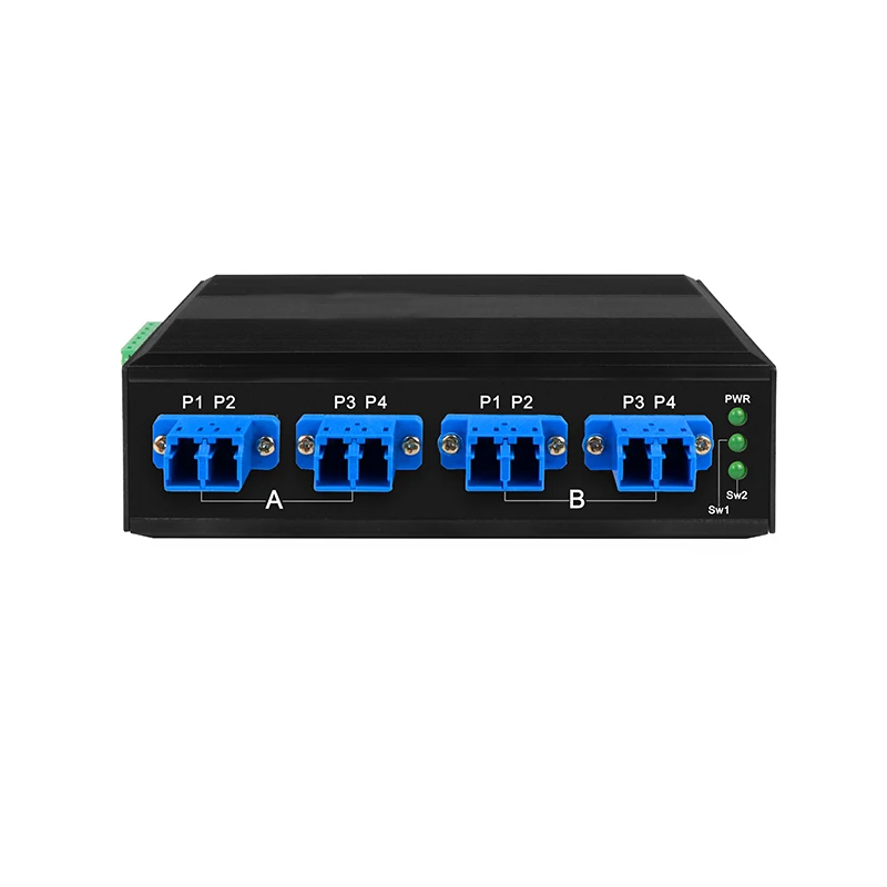 Channel 4 Optical Fiber Bypass Port Industrial Switches for network traffic forwarding