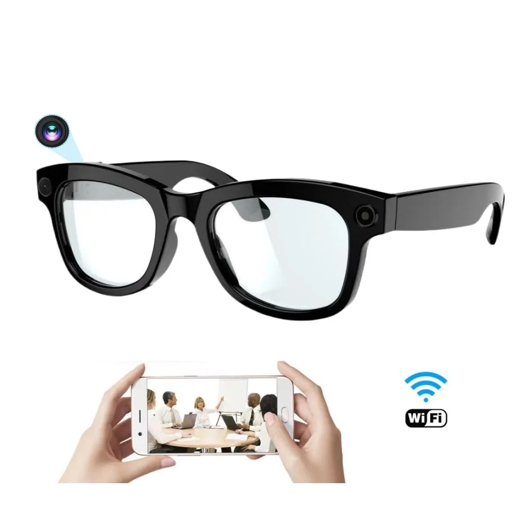 Laudtec Voice Wake-Up Music Playback Control AI Smart Glasses Dual Camera 4K Video Real-Time Translation Touch Control Magnetic