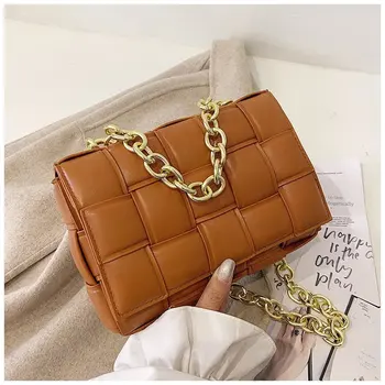 Hot Sale Trendy Luxury Women Hand Bags For Wholesale Woven Sling Bag With Chain Cassette Padded Crossbody Women Handbag New