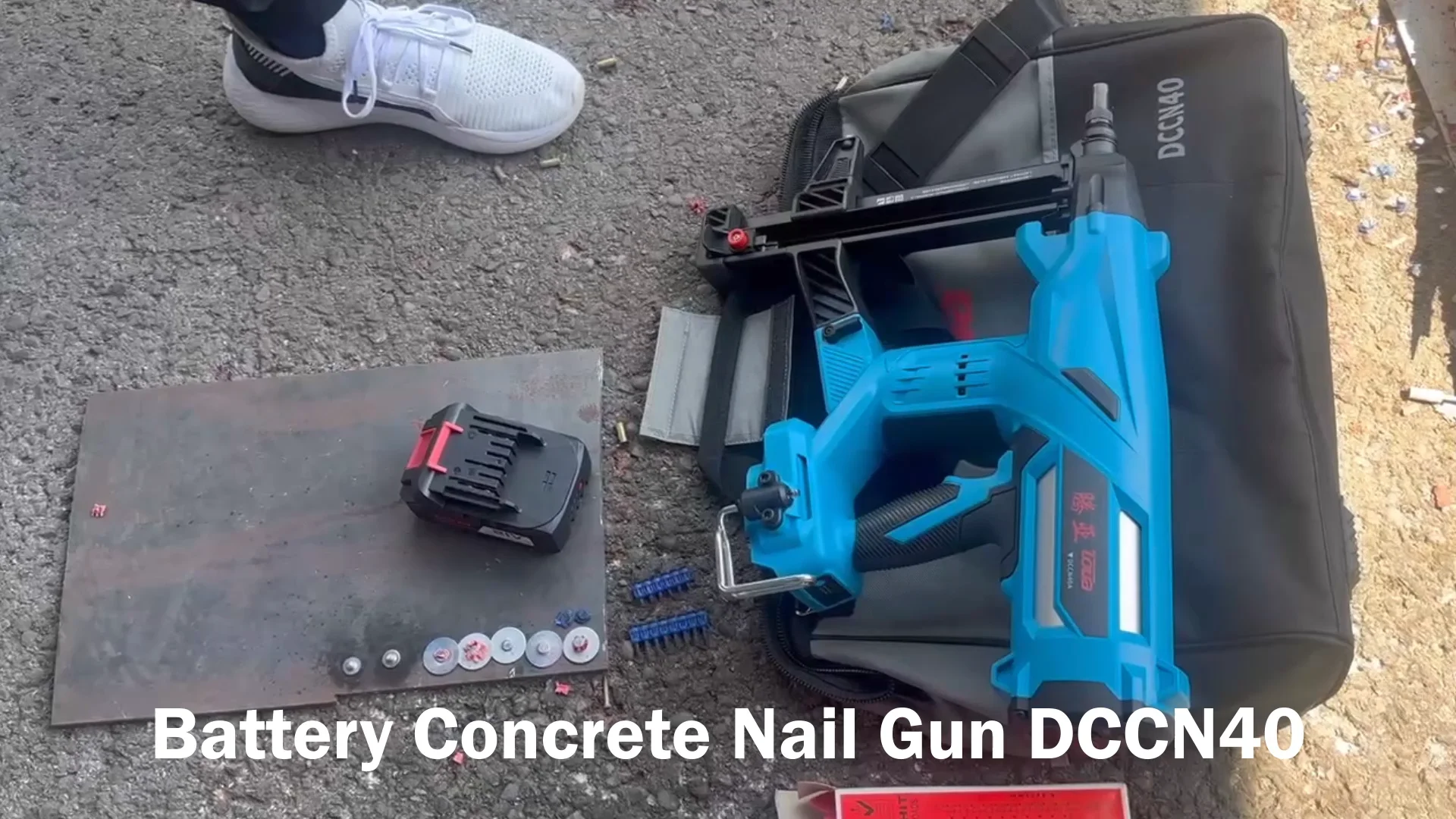 battery nail gun toua dccn40 cordless
