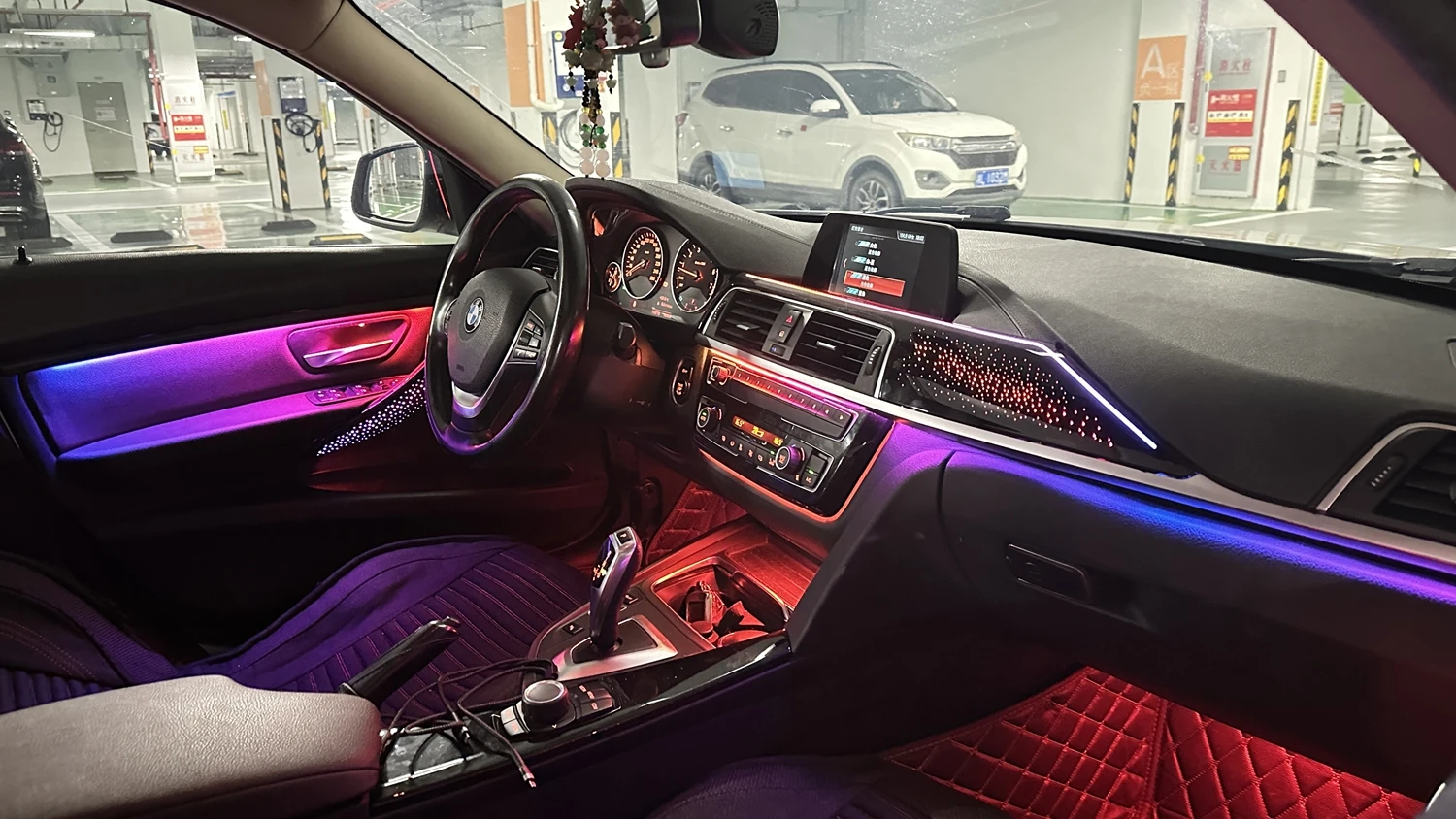 ICarsin 64 Colors Dynamic Star Ambient Light Upgrade Kit for BMW F30 F34 3 Series 2014-2019 Interior LED Lighting Accessories