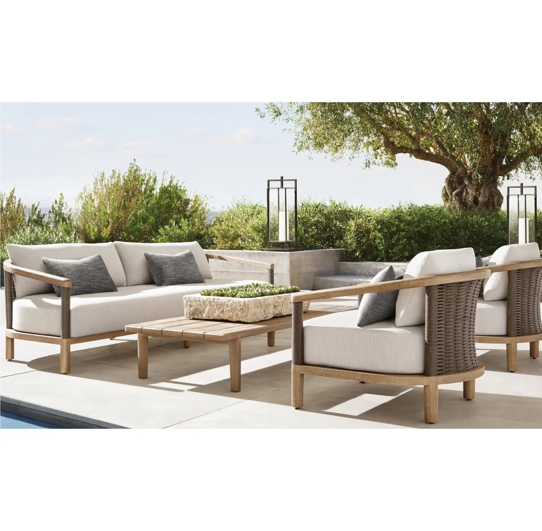 Modern Garden Luxury Outdoor Summer Lounge Furniture Sets Rattan ...