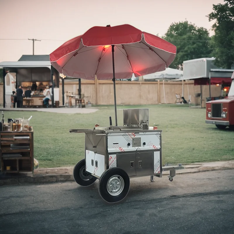 Mobile Stall Mobile Stall Multifunctional Street Breakfast Fast Food Barbecue Fried Food Truck