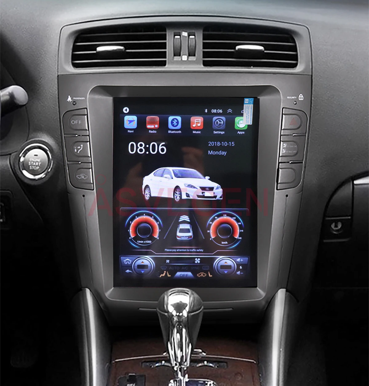 Android 12  Car Multimedia Screen Car DVD Player With Audio Video Stereo Player for Lexus IS IS250 IS350 2006-2011
