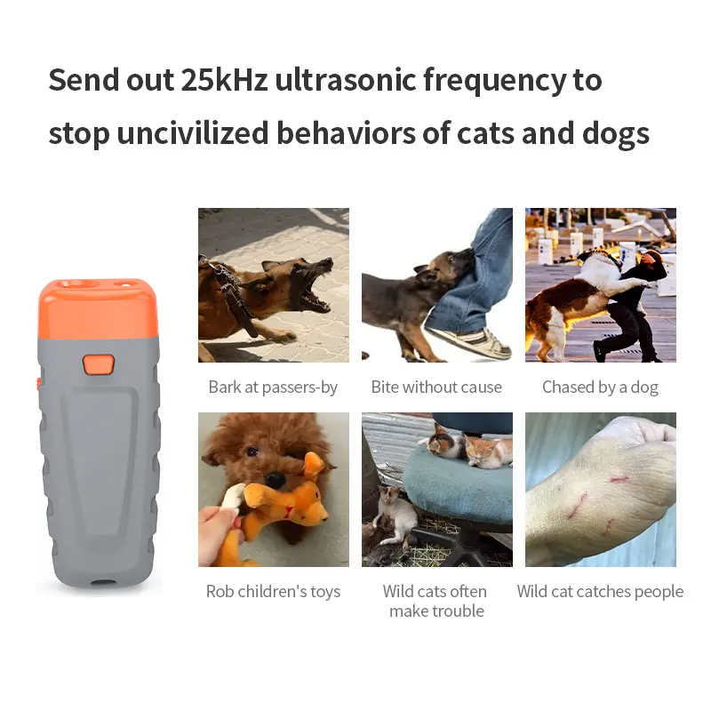 SJZ NEW Arrival Outdoor Rechargeable Bark Control Sonic Dog Barking Deterrent Device Anti Barking Device Ultrasonic Dog Repeller supplier