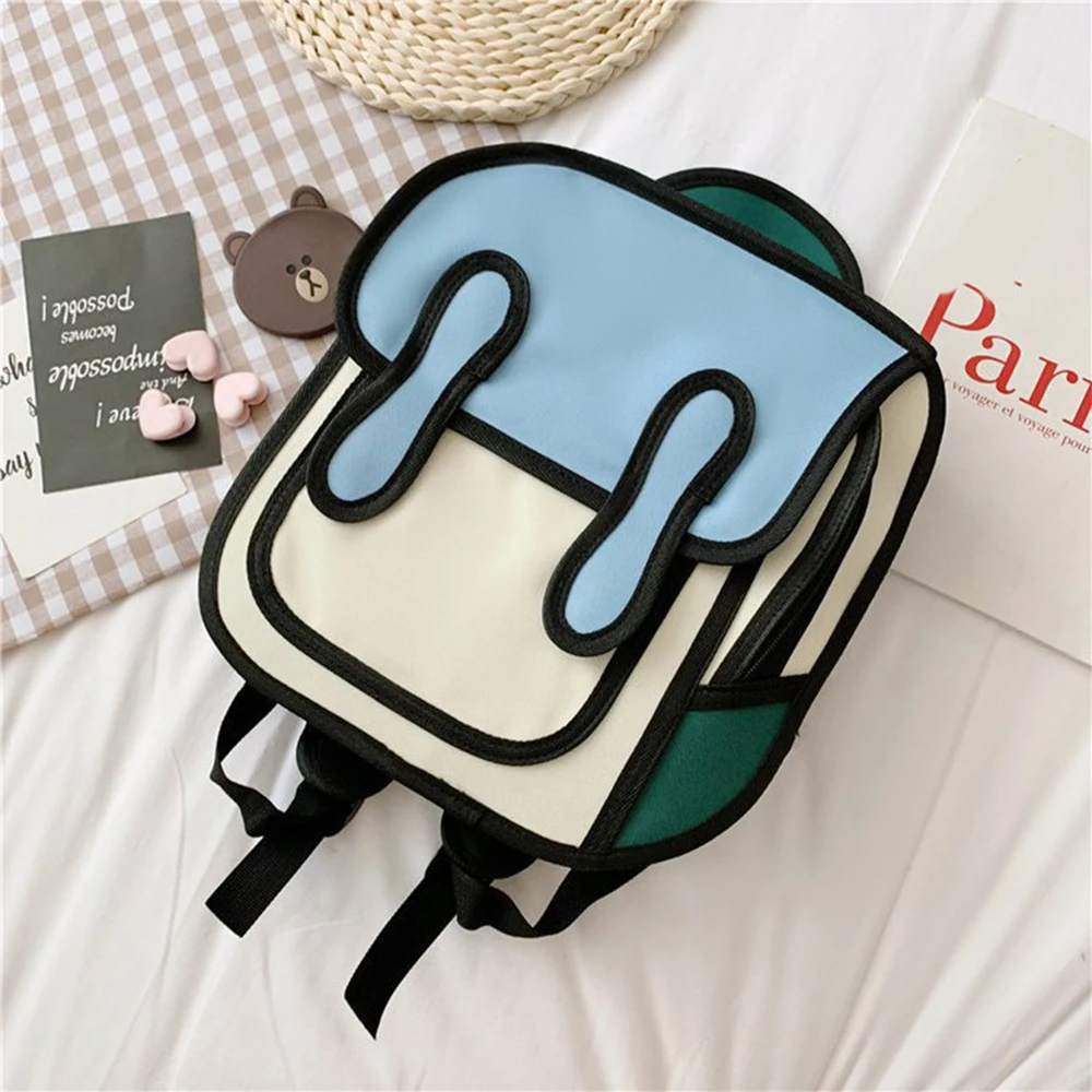 Custom Creative Comic Teenager Student Unisex Backpack