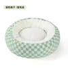 Green plaid-short plush