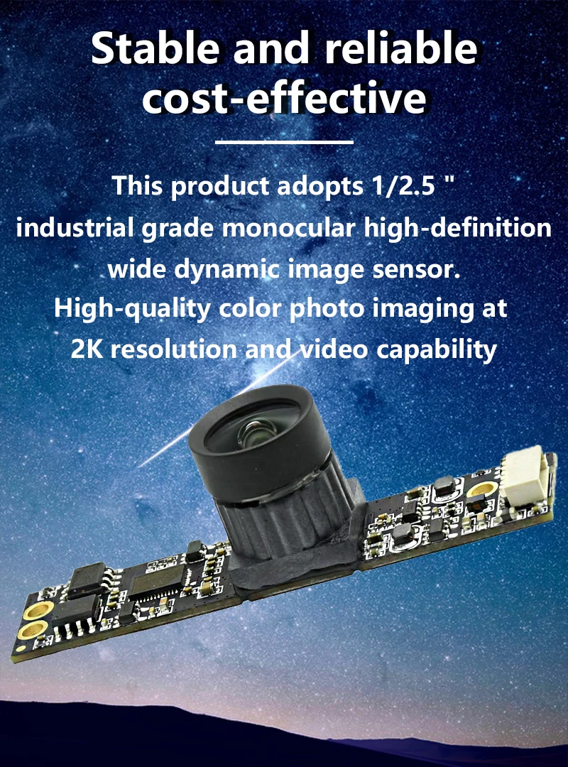 High Quality Stereo Mini Starlight 5mp 48mp Camera Module H264 Stabilized Ip Lens For Face Detection 1 H79974dbfa7bf48bda839d15194322107Y