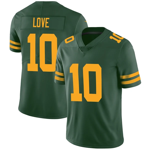 Wholesale Men's 9 WATSON 12 Aaron Rodgers 23 Jaire Alexander 33 Aaron Jones  18 Randall Cobb Football Jersey Stich S-3XL From m.