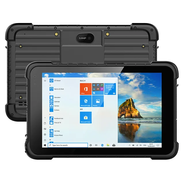 W86H 8 Inch 4G LTE IP67 Waterproof Industrial Rugged Window Tablet 8500mAh Big Battery Windows Rugged Tablet PC With NFC GPS
