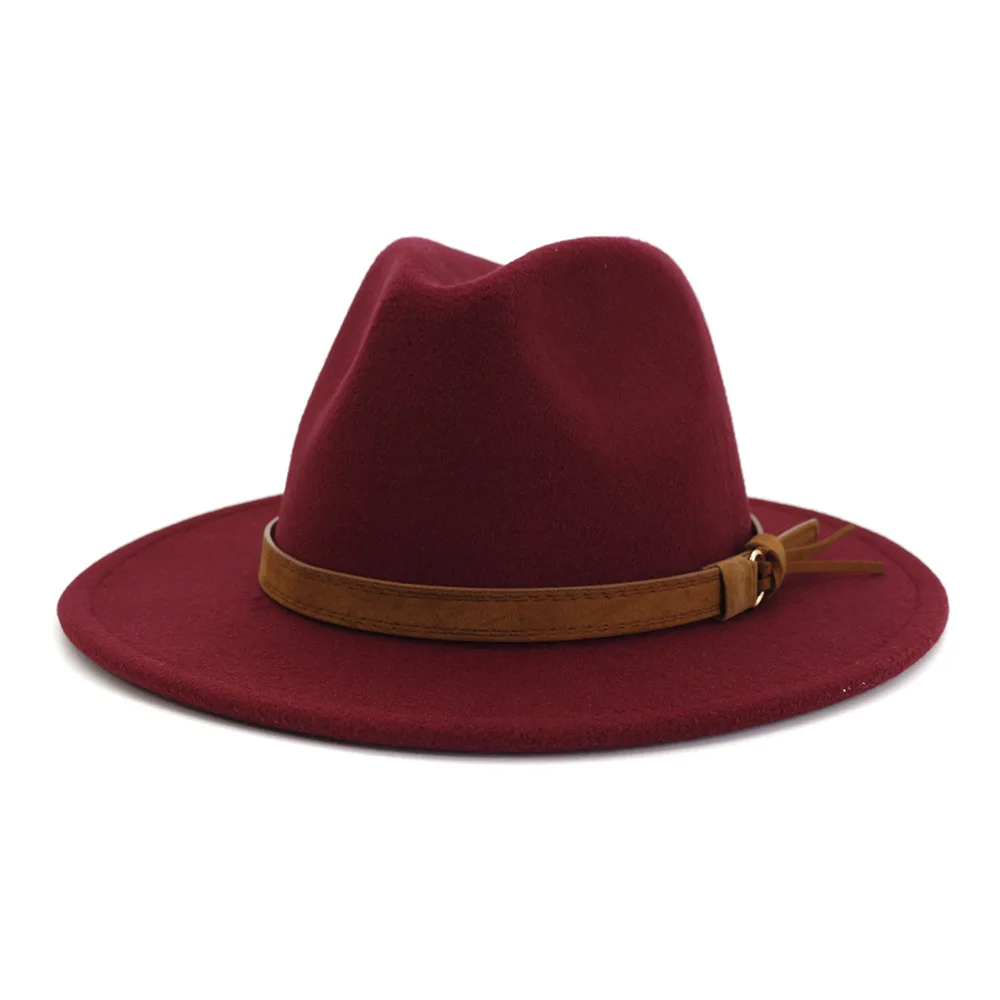 Wholesale New Arrive Custom Trilby Retro Large Brim Felt Fedora Hats