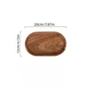 burlywood Log color oval disc