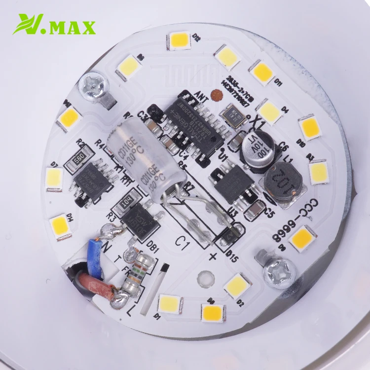 Умный Потолочный Круглый Встраиваемый светодиодный точечный светильник VMAX умный алюминиевый потолочный cob для помещений