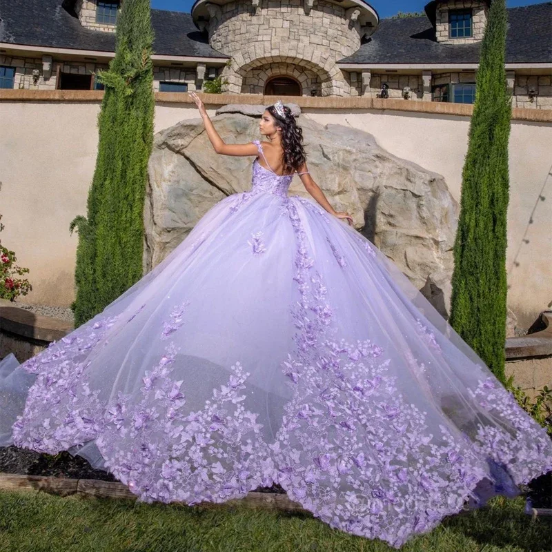 Mumuleo Lavender Quinceanera Dress Sweetheart Ball Gown - Main Image