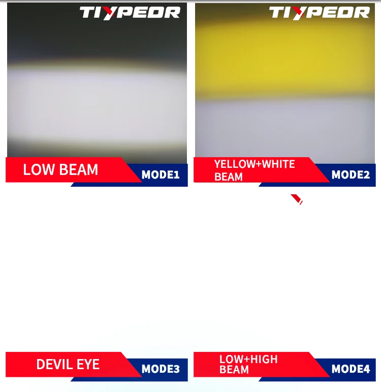 product tiypeor upgrade 25w aluminum motorcycle super brighter hi q fog auxiliary off road spotlight led driving light for atv utv-6