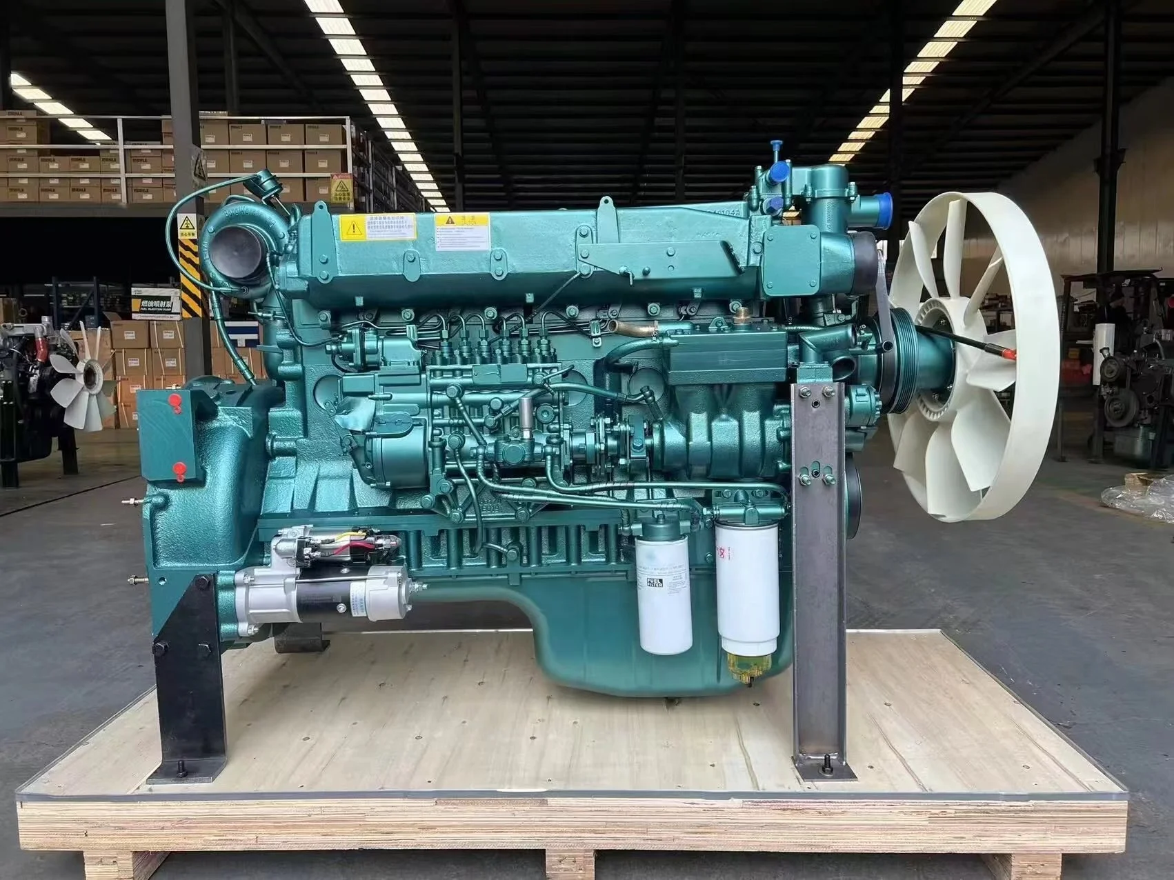 HOWO 371 Truck Engine Assembly 336-420 Horsepower New Condition Diesel Engine with Gear Box Model Howo