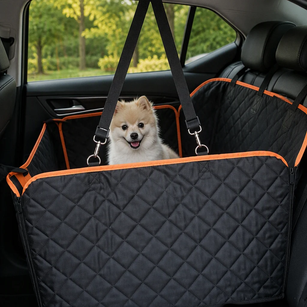 Waterproof Car Pet Hammock Rear Seat — Product details 2