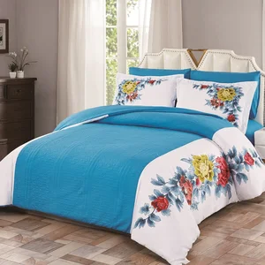 China Manufacturer King Size Quilted Microfiber Patchwork Printed Comforter Set