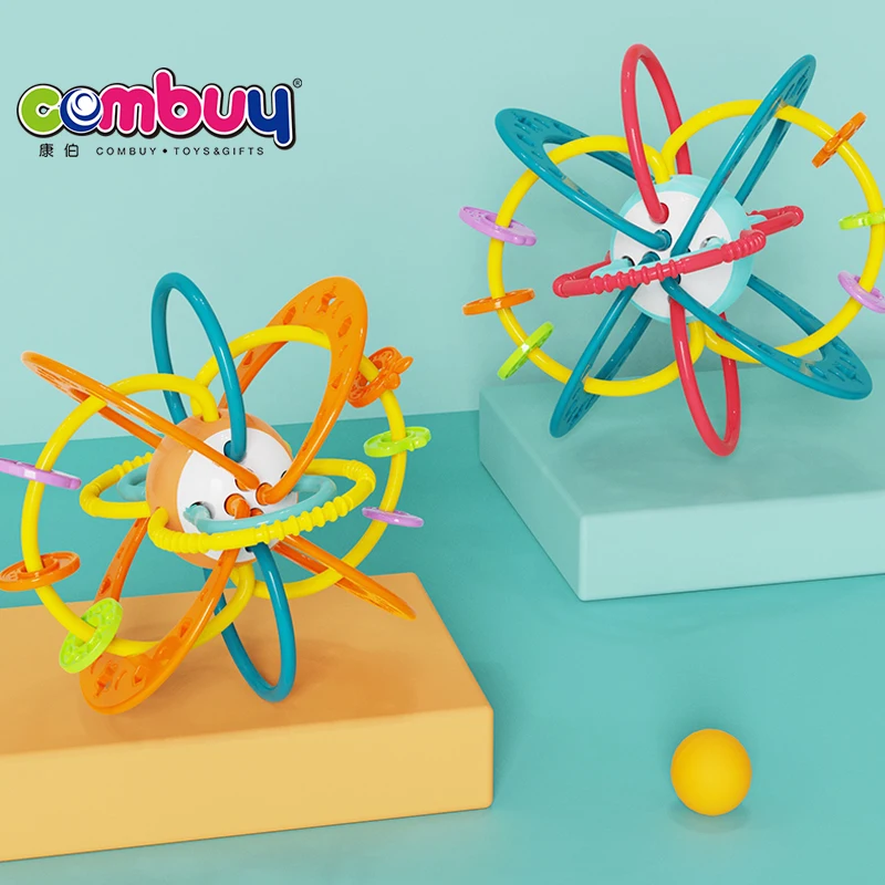 Игрушка-погремушка для новорожденных, силиконовый шар