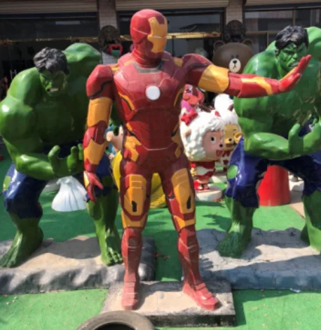 Реалистичная фигурка персонажа кино ручной работы в натуральную величину, статуя для украшения кинотеатра