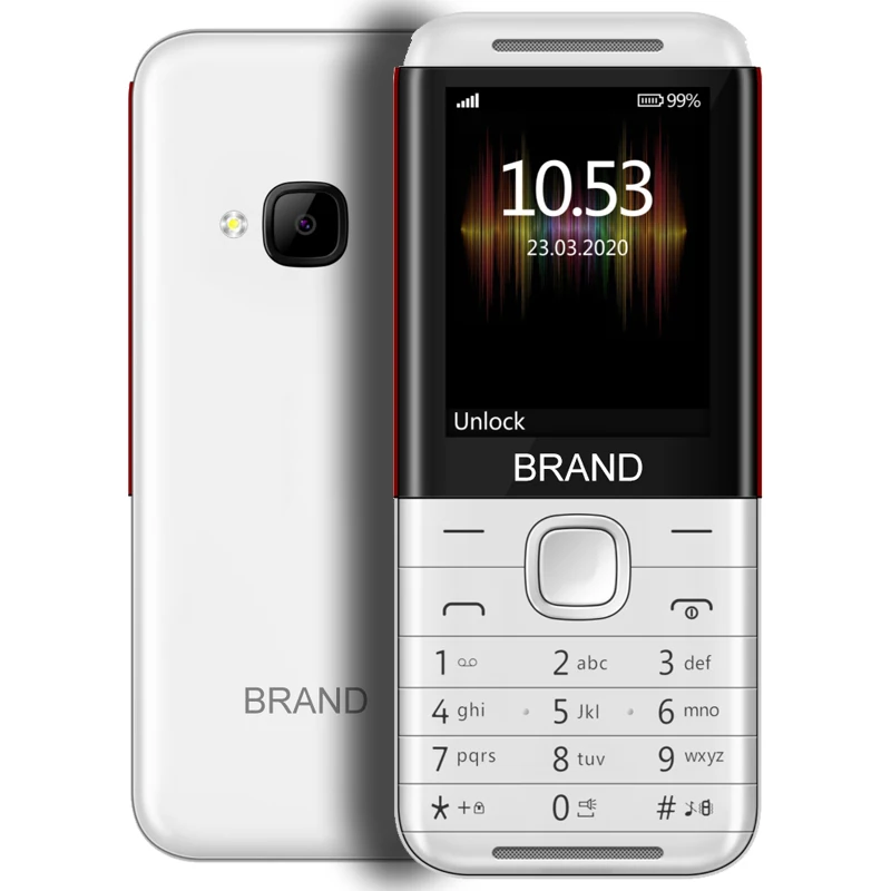 Новинка 5310, разблокированный сотовый телефон 2,4 дюйма с простым стержнем GSM