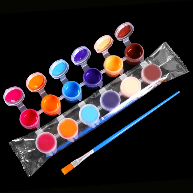 2ml 3ml 5ml 12ml 6 /8 /12/ 24 Color Non Toxic Strip Pot Professional