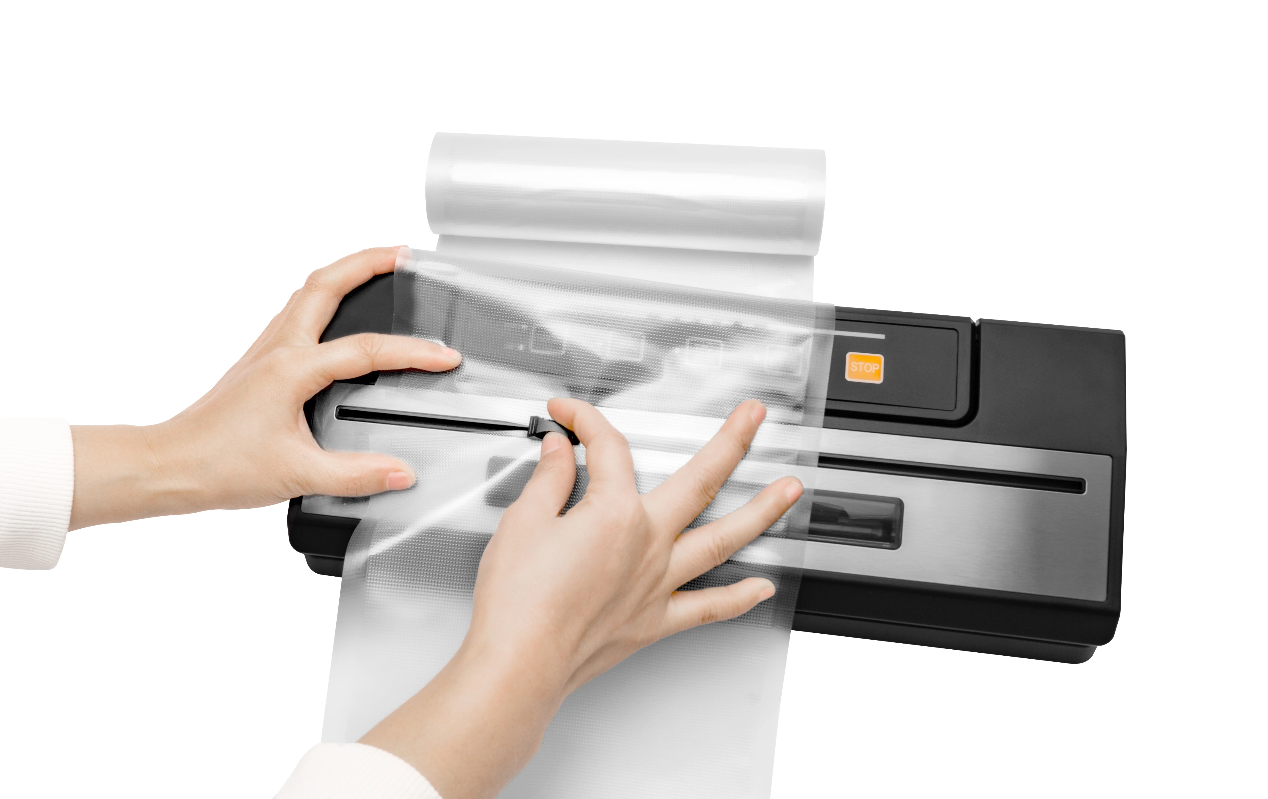Compact Vacuum Sealer With View Window and Bag Cutter Automatic Food Sealer