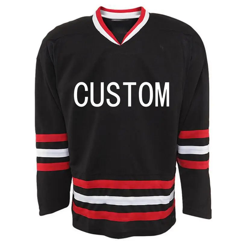 Source Custom ice hockey wear practice junior fashion double sided  reversible cheap team digital camo streetwear ice hockey jersey on  m.